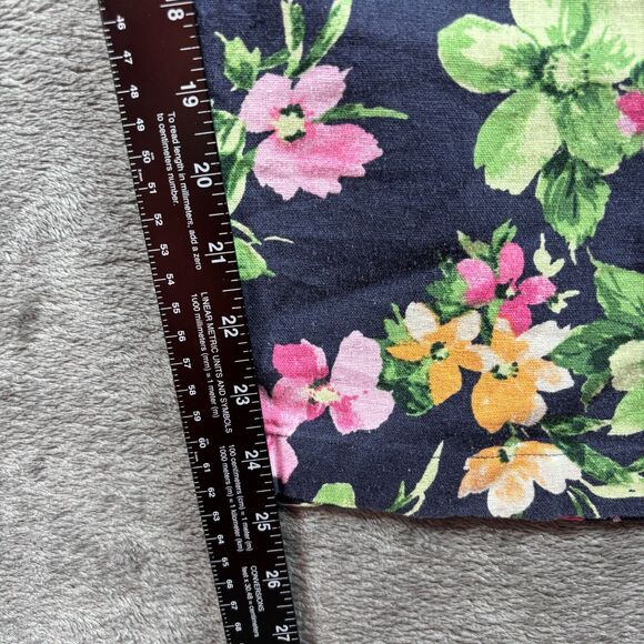 Old Navy Linen Floral Cami Jumpsuit NWT Boho Coastal Navy Floral Size 2X F109 - Picture 9 of 14